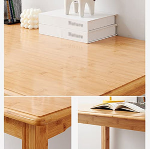 Computer Desk, Bamboo Home Office Writing Desk, Modern Simple PC Table, Workstation for Home/Office, Easy to Assemble, Long: 80/100/120cm (Size : 100x60x77cm)