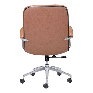 Zuo Avenue Office Chair, Vintage Coffee