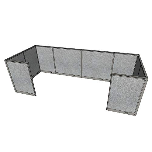 G GOF 2 Person Workstation Cubicle (6'D x 14'W x 4'H) - Office Partition, Room Divider