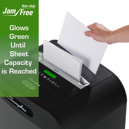 Swingline Paper Shredder, Jam Free, 22 Sheet Capacity, Strip-Cut, 5-10 Users, DS22-13 (1758575)