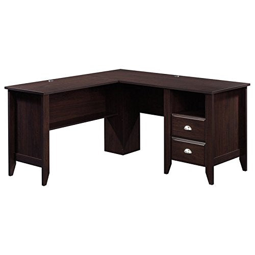 Pemberly Row L Shaped Computer Desk in Jamocha Wood