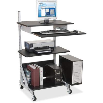 BLT42551 - Totally Adjustable Sit/Stand Mobile Workstation