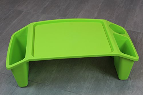 Baiscwise Kids Lap Desk Tray, Portable Activity Table (Set of 12, Green)