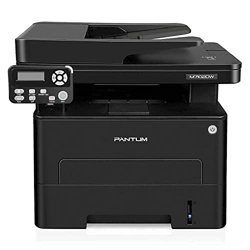 All-in-One Monochrome Wireless Laser Printer Scanner Copier with ADF-Pantum M7102DW, Pantum Toner Cartridge TL-410X Yields 6000 Pages