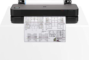 HP DesignJet T250 Large Format Compact Wireless Plotter Printer - 24", with Modern Office Design (5HB06A) (Renewed)