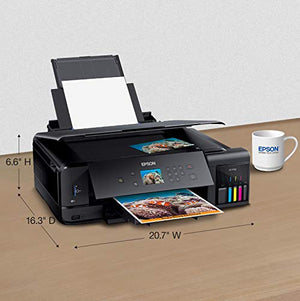 Epson Expression Premium ET-7750 EcoTank Wireless Wide-Format 5-Color All-in-One Supertank Printer with Scanner, Copier and Ethernet