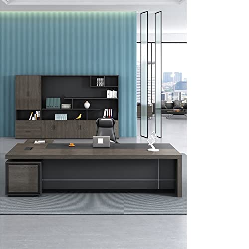 TAPIVA Executive Leather Office Desk