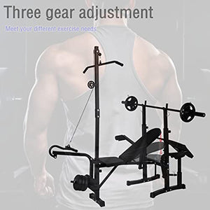 Amastore Olympic Weight Benches Adjustable Multifunctional Weight-Lifting Bed Body Workout Strength Training Weight-Lifting Machine Fitness Equipment for Home/Office/Gym（440lb）
