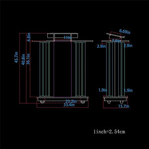 None Lectern Podium Stand with LED Lights - Large Church Chanting Desk