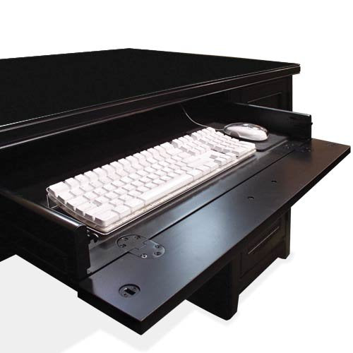 Martin Furniture Tribeca Loft Double Pedestal Executive Desk, Black