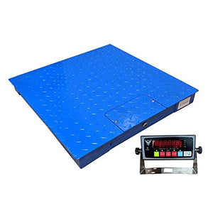 PEC Professional Grade Steel Floor Scale - Heavy-Duty Pallet & Shipping Scale - Industrial Weighing Scale for Packages Up to 1000x0.1lb - 24x24
