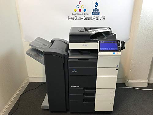 Konica Minolta Bizhub 454e Black & White Copier Printer Scanner Fax Finisher (Certified Refurbished)