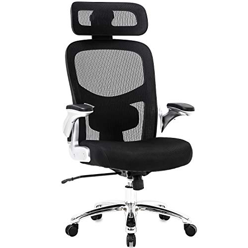 BestOffice Big and Tall Office Chair 500lbs Wide Seat Executive Desk Chair with Lumbar Support