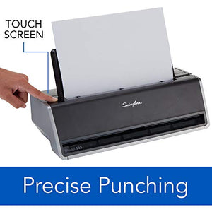 Swingline Electric 3 Hole Punch, Commercial Hole Puncher, 28 Sheet Punch Capacity, Platinum (74535)