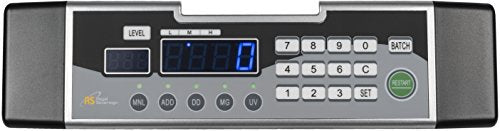 Royal Sovereign High Speed Bill Counter With UV, MG, IR Counterfeit Bill Detector & Front Loader (RBC-3100),Black and Silver