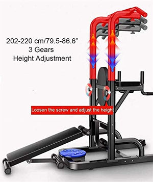 DSWHM Fitness Equipment Strength Training Equipment Strength Training Dip Stands Multifunction Shaving Bars Free Stand 8 Gears Height Adjustment for Gym Equipment for Training in The Gym Eternal