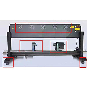 New Printer Accessories Inkjet Printer Heater Dryer roll Paper take-up System (Color : F 120cm) (Color : C 61cm)