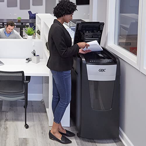 GBC AutoFeed+ Paper Shredder, 750 Sheet Capacity, Micro-Cut, Large Office Shredder, 750M (WSM1757613)