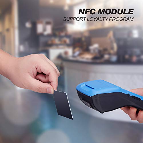 MUNBYN Receipt Printer, Android Terminal Thermal Receipt Printer, POS Printer with 5 inch Touch Screen Support NFC 3G WiFi Bluetooth PDA for Business Receipt Print Built-in All-in-One