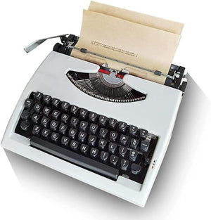 CParts Vintage Retro Manual Typewriter - White