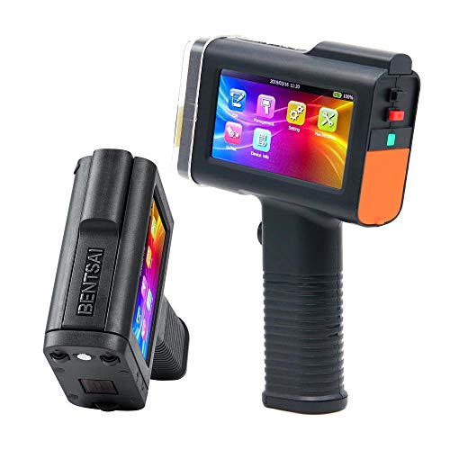 BENTSAI (BT-HH6105B3) Portable Handheld Printer with 4.3 Inch HD LED Touch Screen Handheld Inkjet Printer for Barcode,QR Code,Tag,DIY Logo Picture and Variable Code etc.