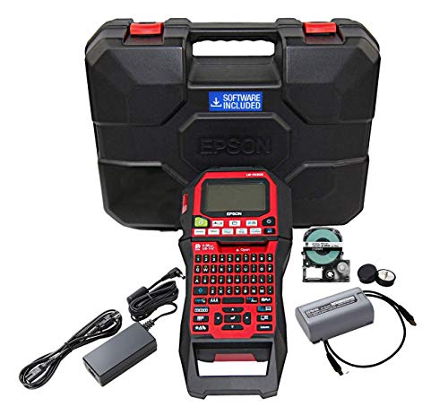 Epson LABELWORKS Tool Box Labeling Bundle - LW-PX900PCD Industrial Label Maker Kit - Complete Kit, 224VSLPX Tape Cartridge, 224VTBWPX Tape Cartridge, and 236VTBWPX Tape Cartridge
