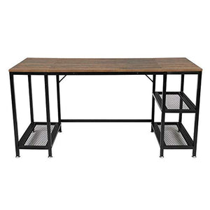 ADHW 59 inch Computer Writing Desk Work Study Office Table for PC Workstation Brown