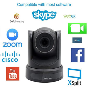 XUNGU All-in-One HD Video and Audio Conferencing System with 3X Optical Zoom and 1080p Camera