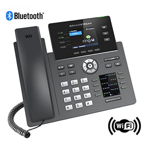 ring-u Small Business PBX Phone System & Service VOIP 2-Phone Bundle (Hello Hub + 2 Executive Phones with WiFi + Bluetooth)