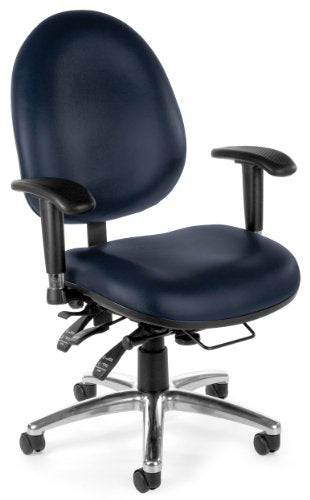 OFM 24/7 Vinyl Chair, Navy