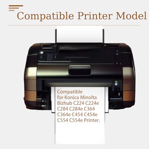 Vizoid DV512 Developer Unit High-Yield 590000 Pages for Konica Minolta Bizhub C224 C224e C284 C284e C364 C364e C454 C454e C554 C554e Printer