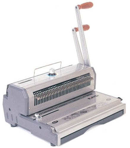 Akiles WireMac-31 Model AWM31 Wire Punch & Binding Equipment, 3:1 Pitch, All 40 Disengaging Dies, Square (0.157″ x 0.157″) Hole Punch, Heavy-Duty, 20 sheets single punching capacity (20 lbs paper)