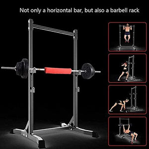 Squat Barbell Free Bench Press Stands Home Gym Home Gym Power Tower Strength Training Workout Equipment Pull Ups Rack Sturdy Steel Squat Barbell Free Bench Thole Adjustable Barbell Stand Squat Rack,Fa