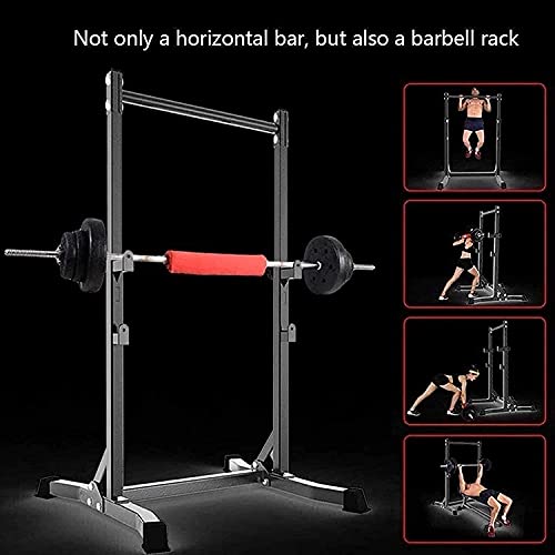 Squat Barbell Free Bench Press Stands Home Gym Home Gym Power Tower Strength Training Workout Equipment Pull Ups Rack Sturdy Steel Squat Barbell Free Bench Thole Adjustable Barbell Stand Squat Rack,Fa