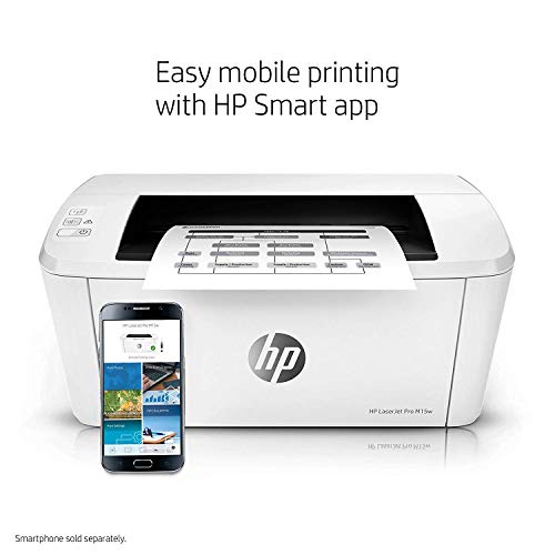 HP LaserJet Pro M15w Wireless Laser Printer, Works with Alexa (W2G51A)