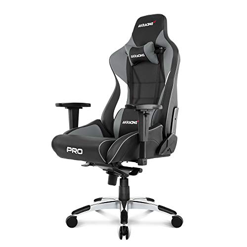 AKRacing Masters Series Pro Luxury XL Gaming Chair with High Backrest, Recliner, Swivel, Tilt, 4D Armrests, Rocker & Seat Height Adjustment Mechanisms, 5/10 Warranty