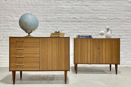 Lschool Mid Century Modern Laminate CREDENZAS/Cabinets, Made in Germany, c. 1960's