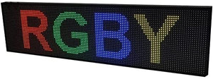 RGB (7 COLOR) Display LED Scrolling Sign for shops, storefronts, restaurants with Wifi, Mobile App Connectivity - For Indoor, Semi-Outdoor Business, Marketing, Display Use (52 X 15 Inch)