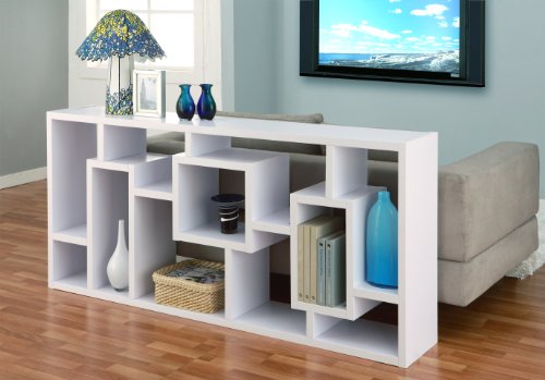 ioHOMES Mateo Open Back Bookcase, White