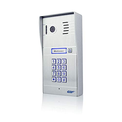 GBF Wireless Video Door Phone & Doorbell WiFi Intercom System Kit,1080P HD, Smart Keypad, One WiFi 7" Touch Monitor (One 3rd gen WiFi IP Door Station PL963PM and one WiFi IP Indoor Monitor)