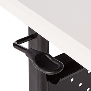 Lorell 60 x 24 x 29.5-Inch Flipper Training Table, Silver/Black