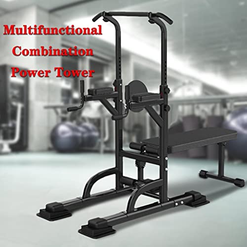 Dip Station Sit up Bench Adjusting Height Home Gyms Pull Up Dip Station Power Tower Strength Training Equipment Dip Bars Fitness for Home