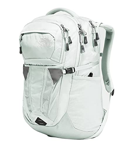 The North Face Women's Recon Backpack Student School Laptop Large Bag Green Mist/TNF Black