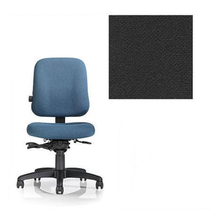 Office Master PT Collection PT74 Ergonomic Task Chair - No Armrests - Grade 1 Fabric - Basic Black