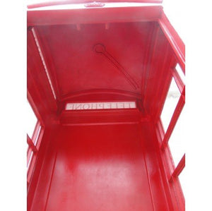 The Kings Bay Red British London Cast Aluminum Iron Telephone Phone Booth Replica English