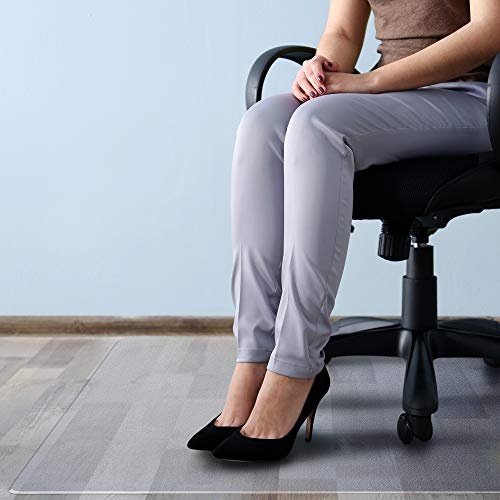 Cleartex MegaMat, Heavy Duty Chair Mat, for Hard Floors or Carpets, Size 46" x 53"