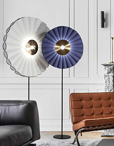 EESHHA LED Postmodern Floor Lamp - White Fabric, Warm White Light, H178cm
