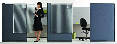 Quartet Workstation Privacy Screen, 36 x 48 Inches, Sliding, Partial Length (WPS1000)