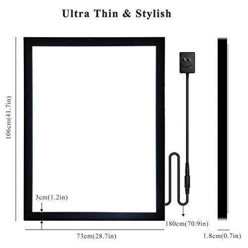 Spolehli Led Movie Poster Frame 27" x 40" Photo Frame LED Light Box Display Sign Holder in Black, Wall Mounting, Aluminum Profile, Magnetic Frame for Movie Poster Advertising Display
