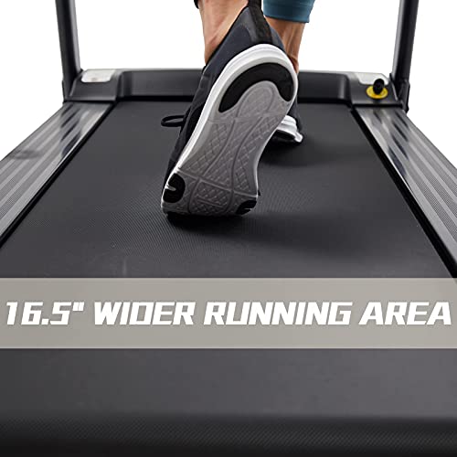 UMAY Folding Treadmill for Home with LCD Display, Exercise Runinng Machine with 12 Preset Programs & Manual Incline, Electric Proform Treadmill with Transport Wheels for Small Space